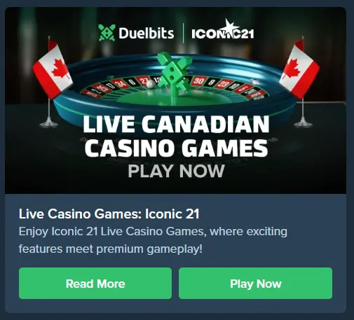 Live Casino Games Offer