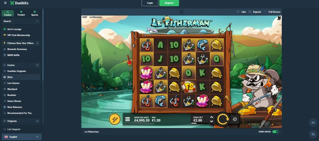 Le Fisherman at Duelbits Casino
